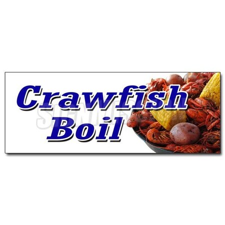 Signmission CRAWFISH BOIL DECAL sticker cajun buggers louisiana crayfish shellfish, D-12 Crawfish Boil D-12 Crawfish Boil